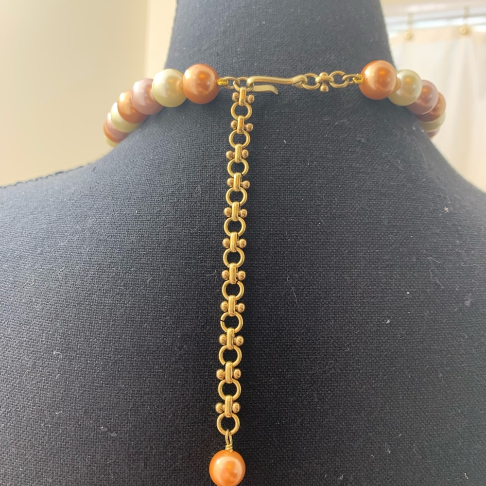 Heidi Daus "Masterful Marquise" Smokey Topaz Beaded Crystal - Picture 4 of 4